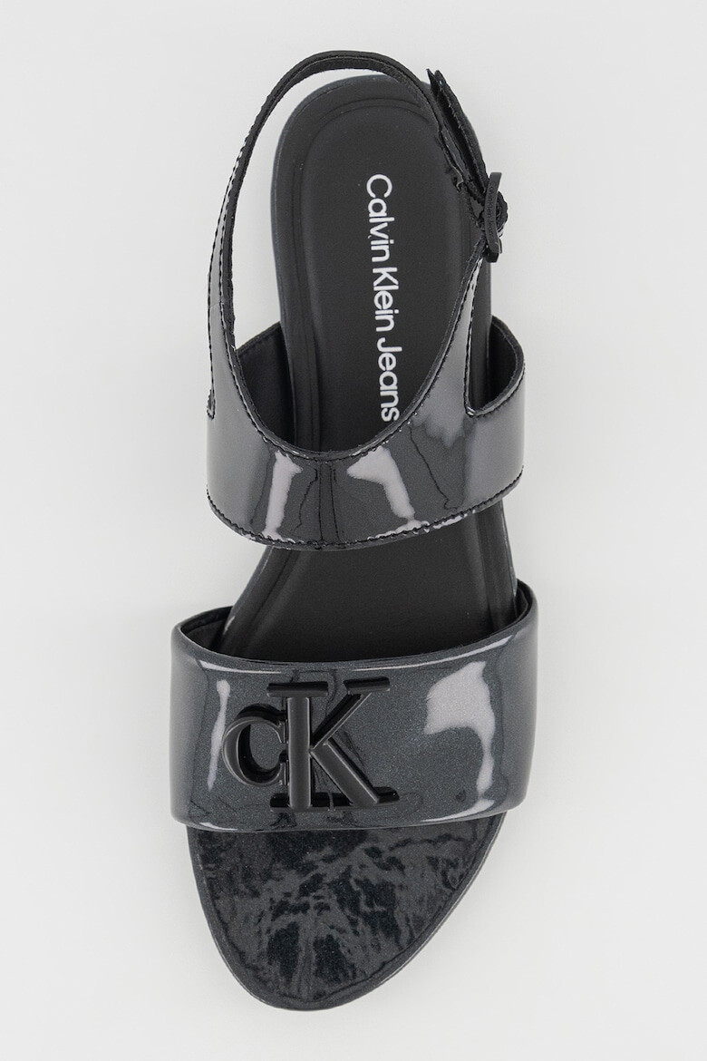 CALVIN KLEIN JEANS Sandale de piele cu logo - Pled.ro