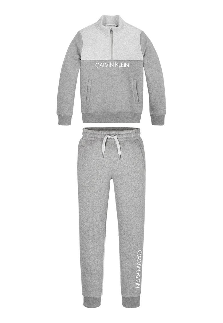 CALVIN KLEIN Set de bluza sport din amestec de bumbac si pantaloni jogger - 2 piese - Pled.ro