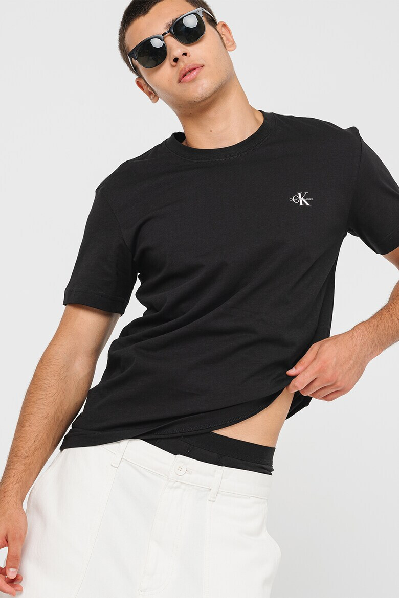 CALVIN KLEIN JEANS Set de tricouri cu decolteu la baza gatului - 2 piese - Pled.ro