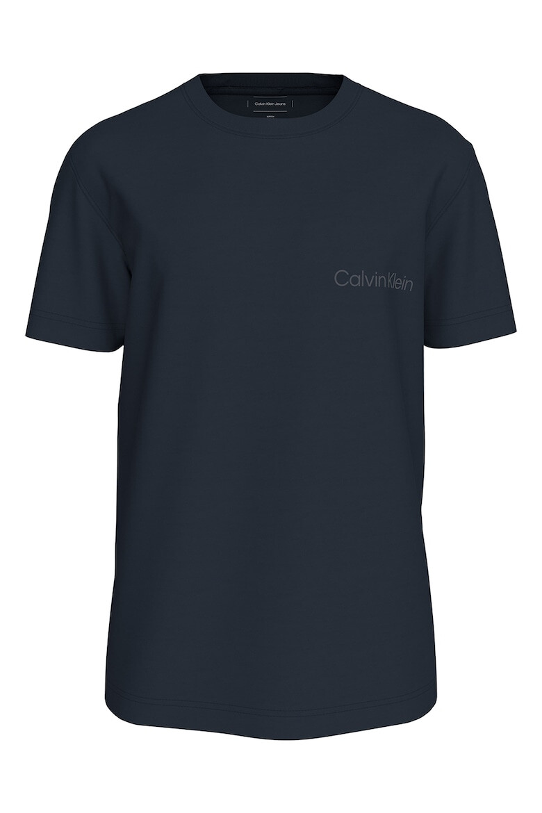 CALVIN KLEIN JEANS Tricou de bumbac cu decolteu la baza gatului - Pled.ro