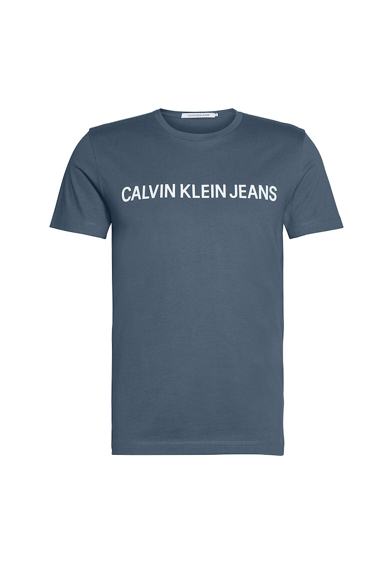 CALVIN KLEIN JEANS Tricou din bumbac organic cu imprimeu logo E - Pled.ro