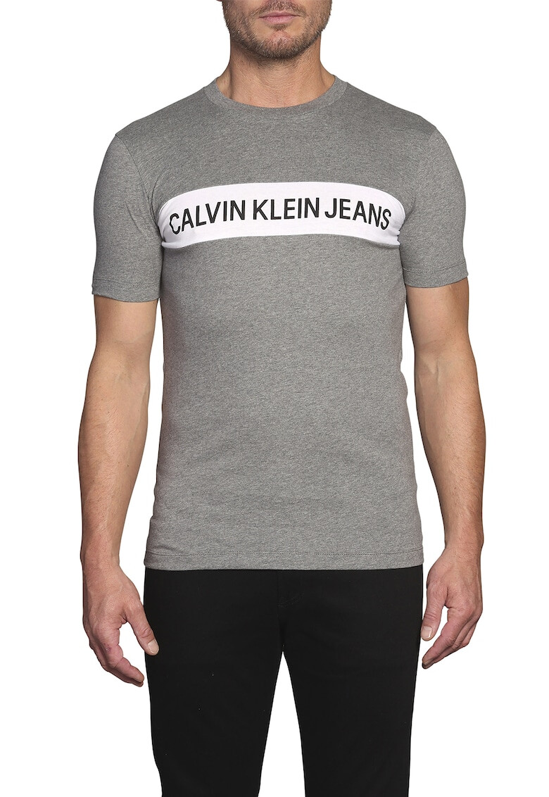 CALVIN KLEIN JEANS Tricou din bumbac organic cu imprimeu logo J - Pled.ro