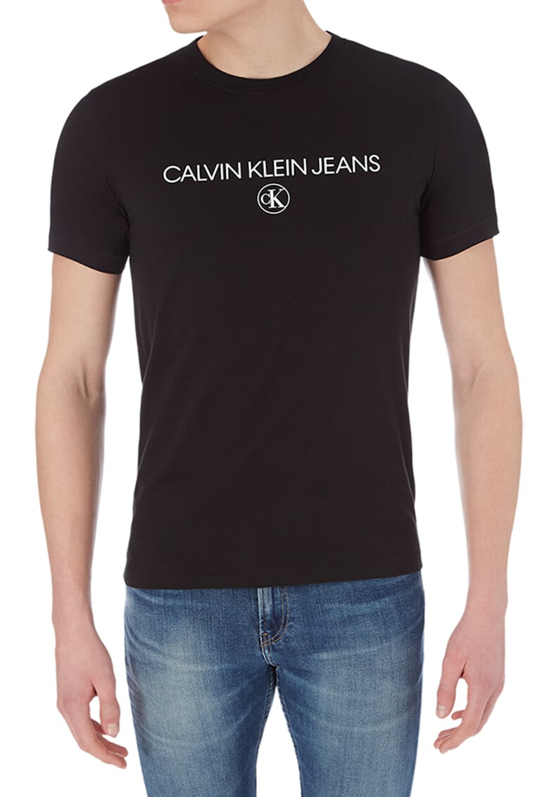 CALVIN KLEIN JEANS Tricou slim fit din bumbac organic 32 - Pled.ro