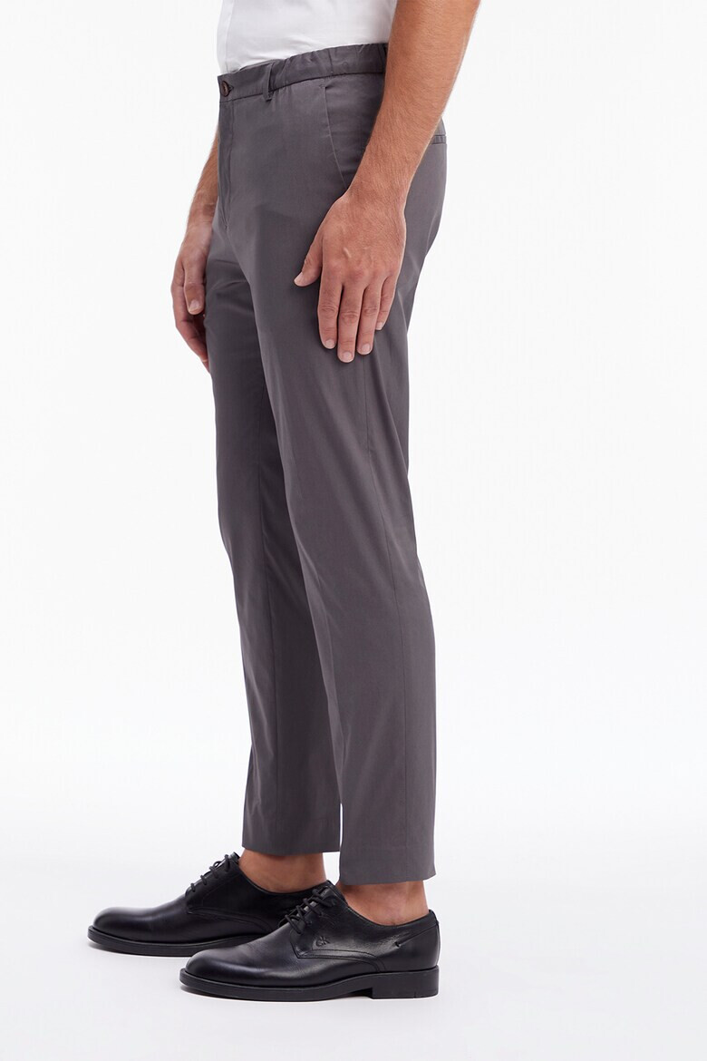 CALVIN KLEIN Pantaloni chino slim fit din amestec de bumbac - Pled.ro