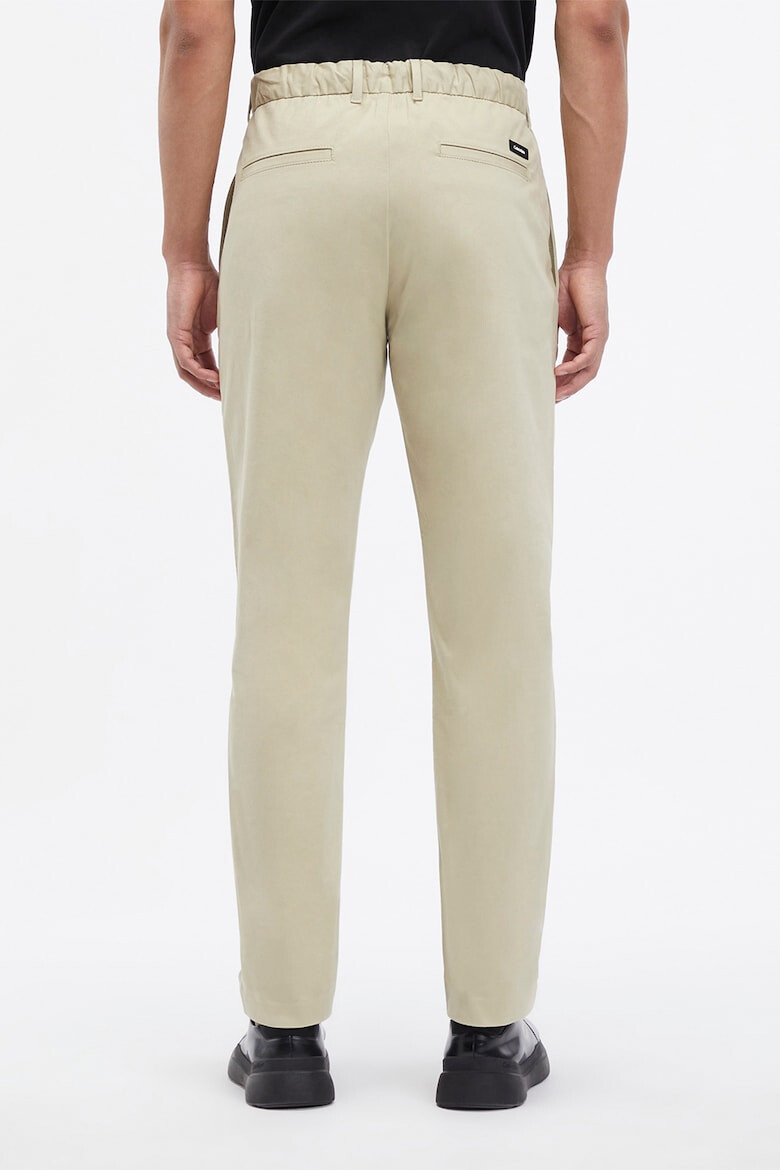 CALVIN KLEIN Pantaloni conici din amestec de bumbac organic - Pled.ro