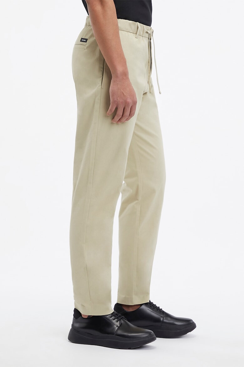 CALVIN KLEIN Pantaloni conici din amestec de bumbac organic - Pled.ro