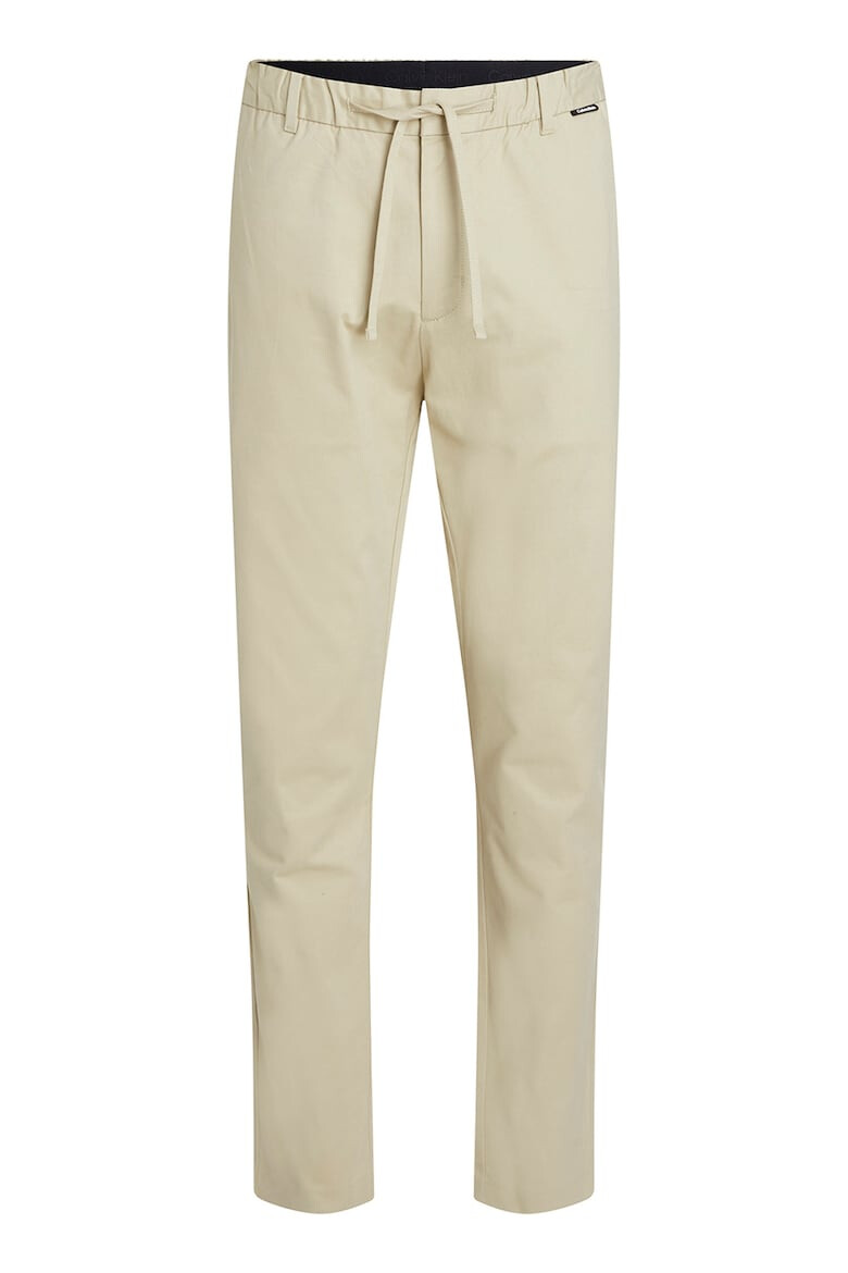 CALVIN KLEIN Pantaloni conici din amestec de bumbac organic - Pled.ro