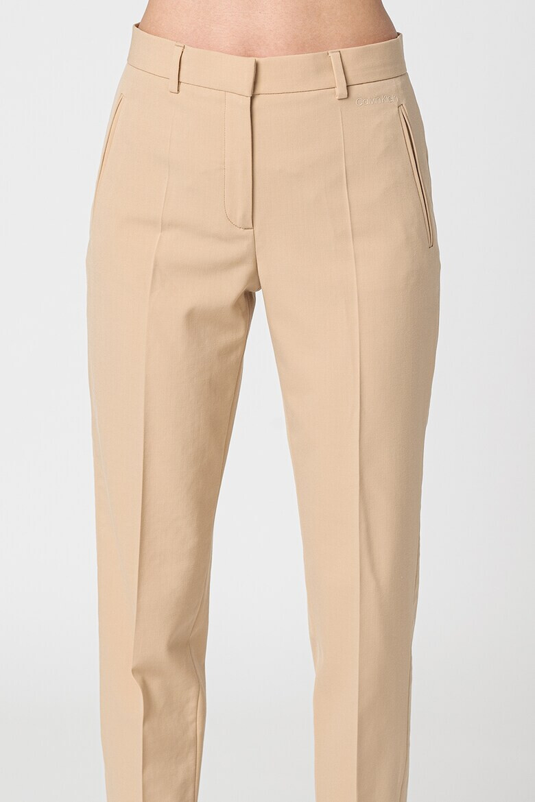 CALVIN KLEIN Pantaloni crop din amestec de lana - Pled.ro