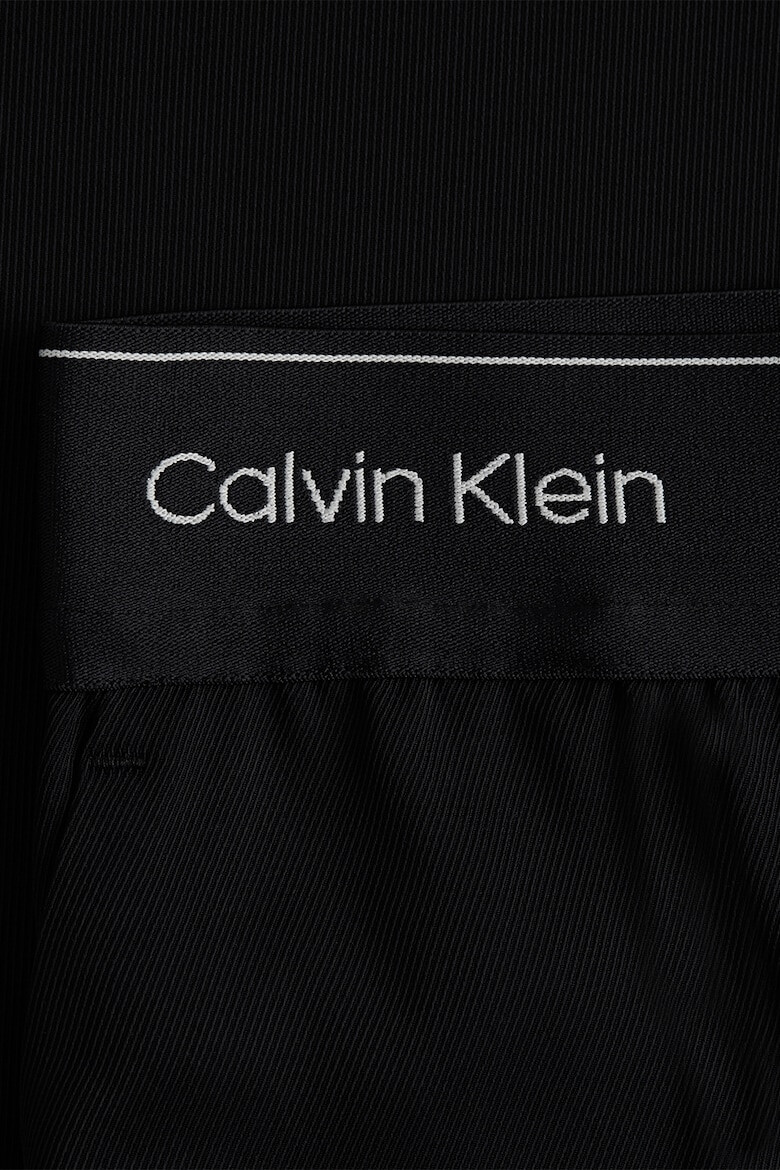 CALVIN KLEIN Pantaloni cu croiala ampla si banda logo in talie - Pled.ro