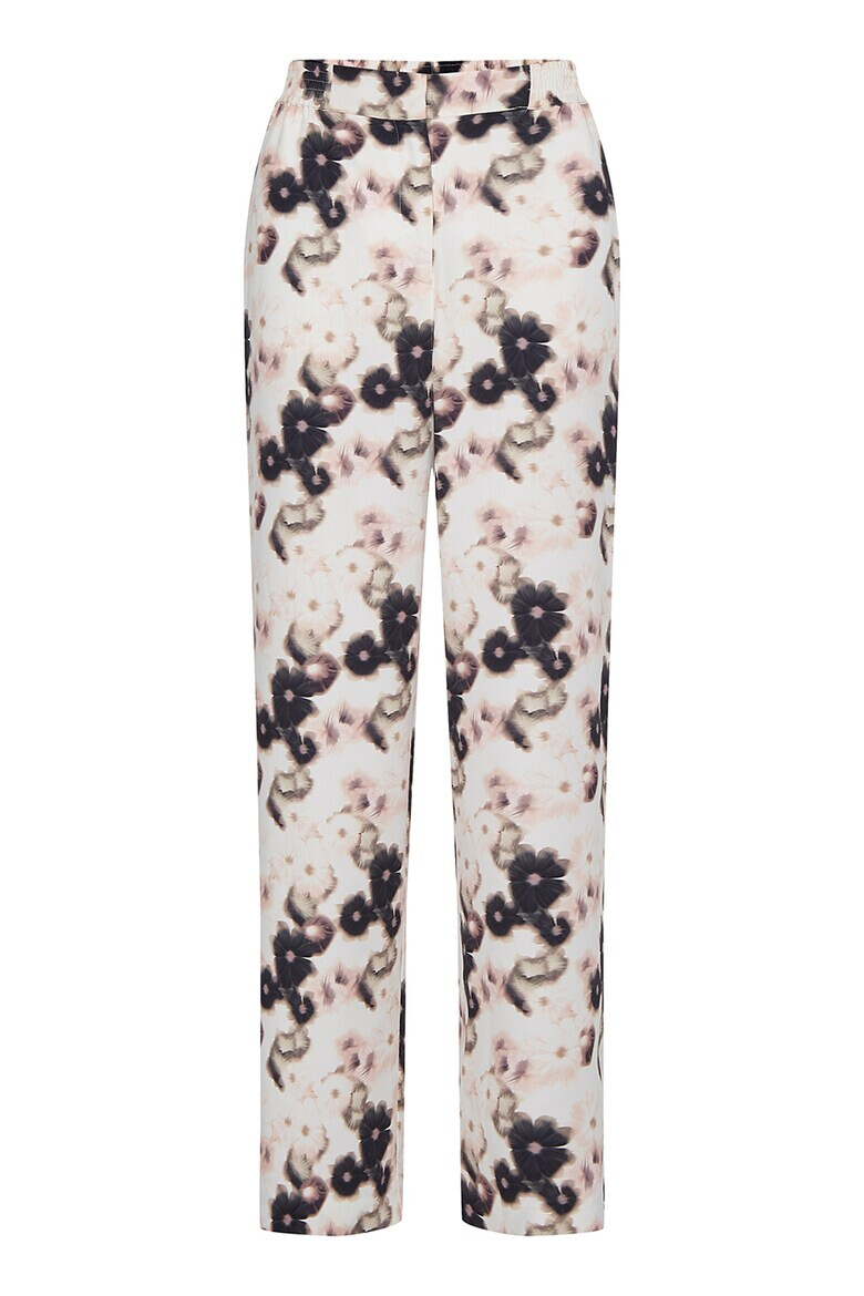 CALVIN KLEIN Pantaloni cu talie inalta si model floral - Pled.ro