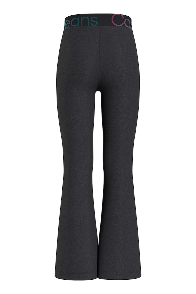 CALVIN KLEIN Pantaloni cu talie inalta si slituri frontale - Pled.ro