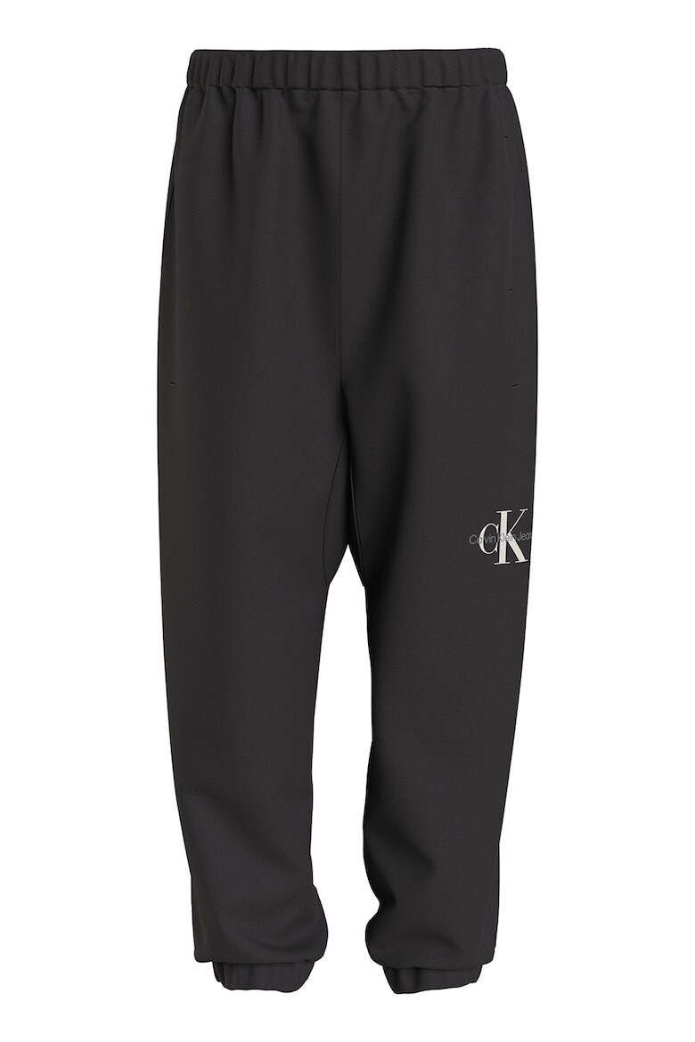 CALVIN KLEIN Pantaloni de trening din amestec de bumbac organic cu imprimeu logo - Pled.ro