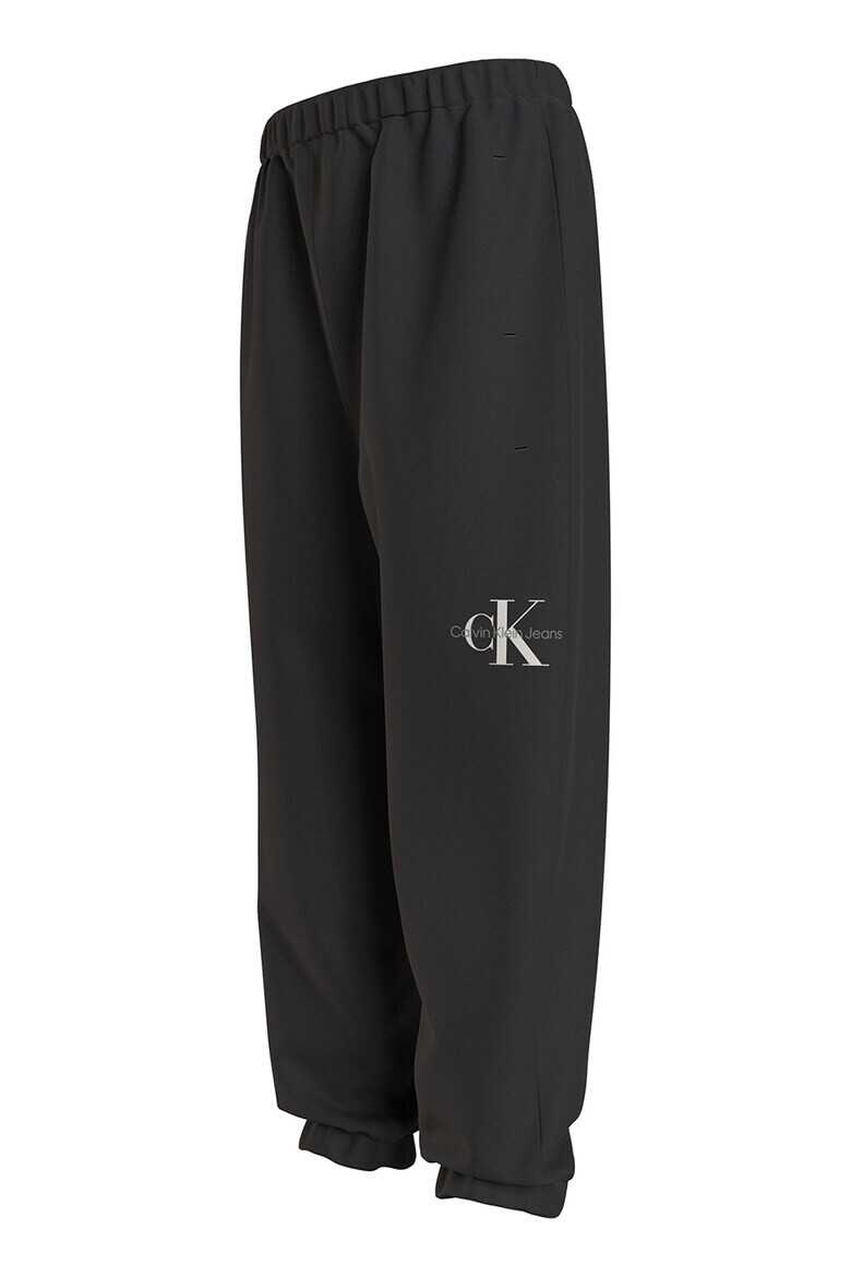 CALVIN KLEIN Pantaloni de trening din amestec de bumbac organic cu imprimeu logo - Pled.ro