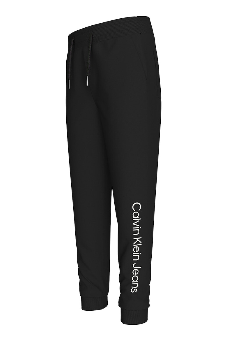 CALVIN KLEIN Pantaloni de trening din bumbac cu imprimeu logo - Pled.ro