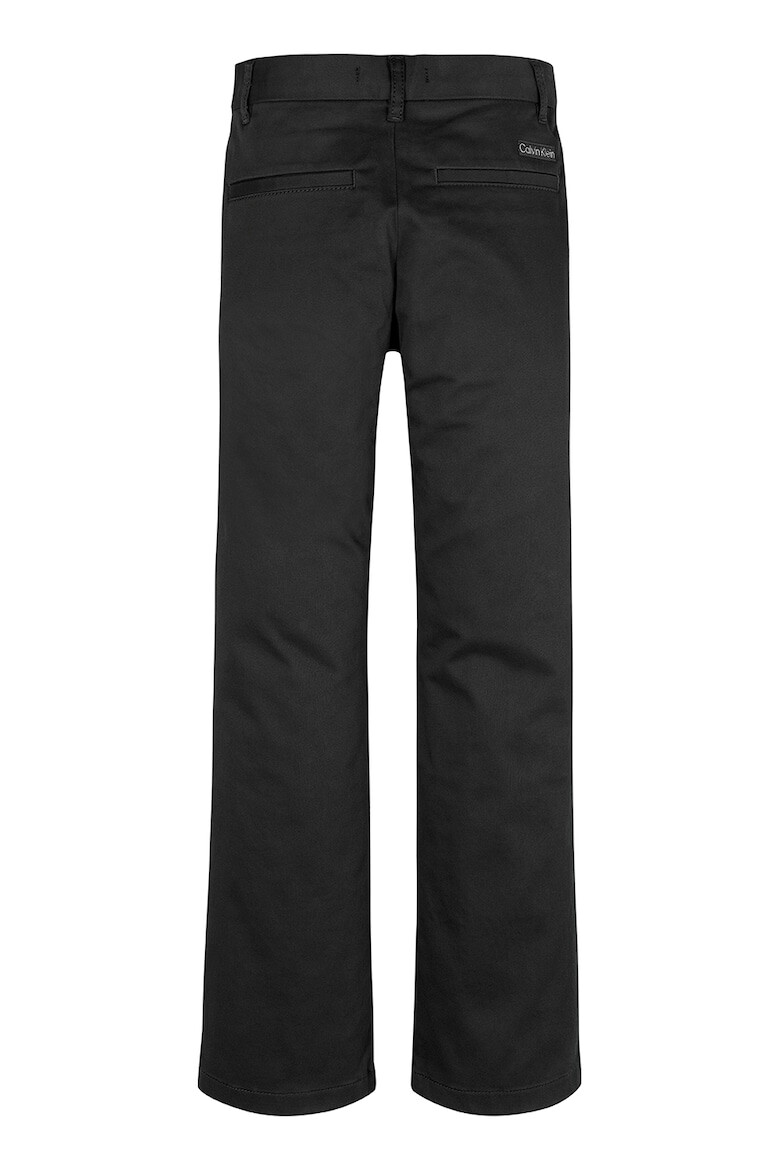 CALVIN KLEIN Pantaloni din amestec de bumbac cu logo - Pled.ro