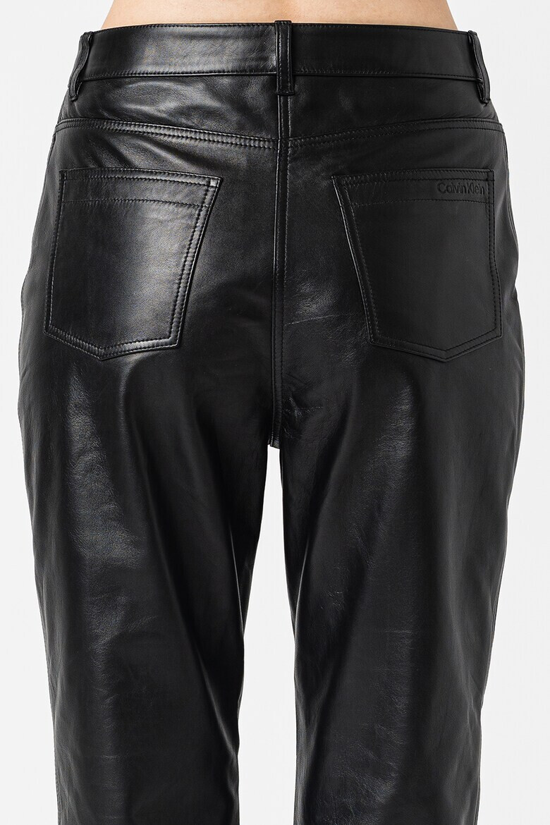 CALVIN KLEIN Pantaloni din piele cu 5 buzunare - Pled.ro