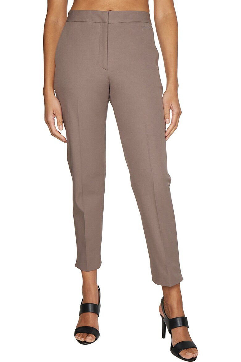 CALVIN KLEIN Pantaloni elastici tigareta din gabardina - Pled.ro