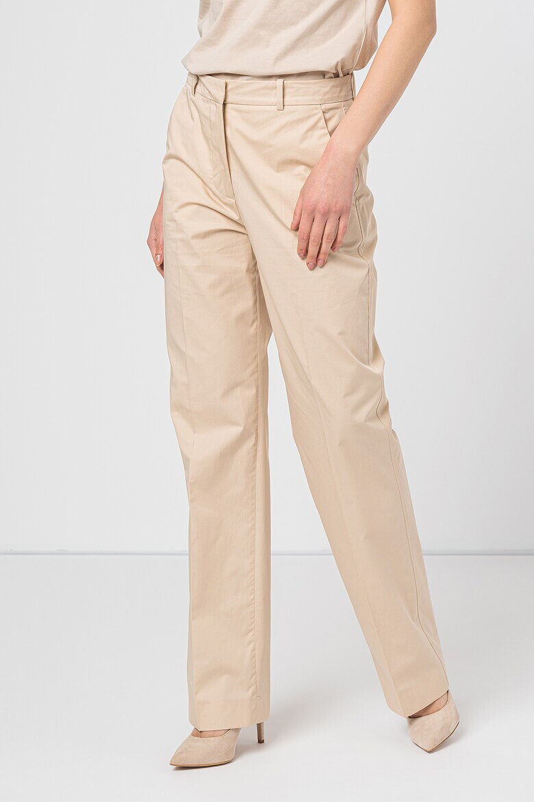 CALVIN KLEIN Pantaloni eleganti drepti cu talie medie - Pled.ro