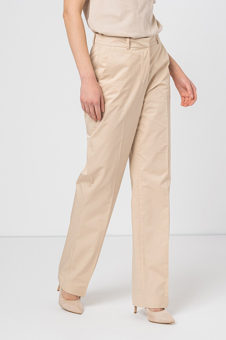 CALVIN KLEIN Pantaloni eleganti drepti cu talie medie - Pled.ro