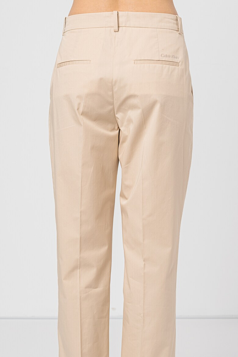 CALVIN KLEIN Pantaloni eleganti drepti cu talie medie - Pled.ro