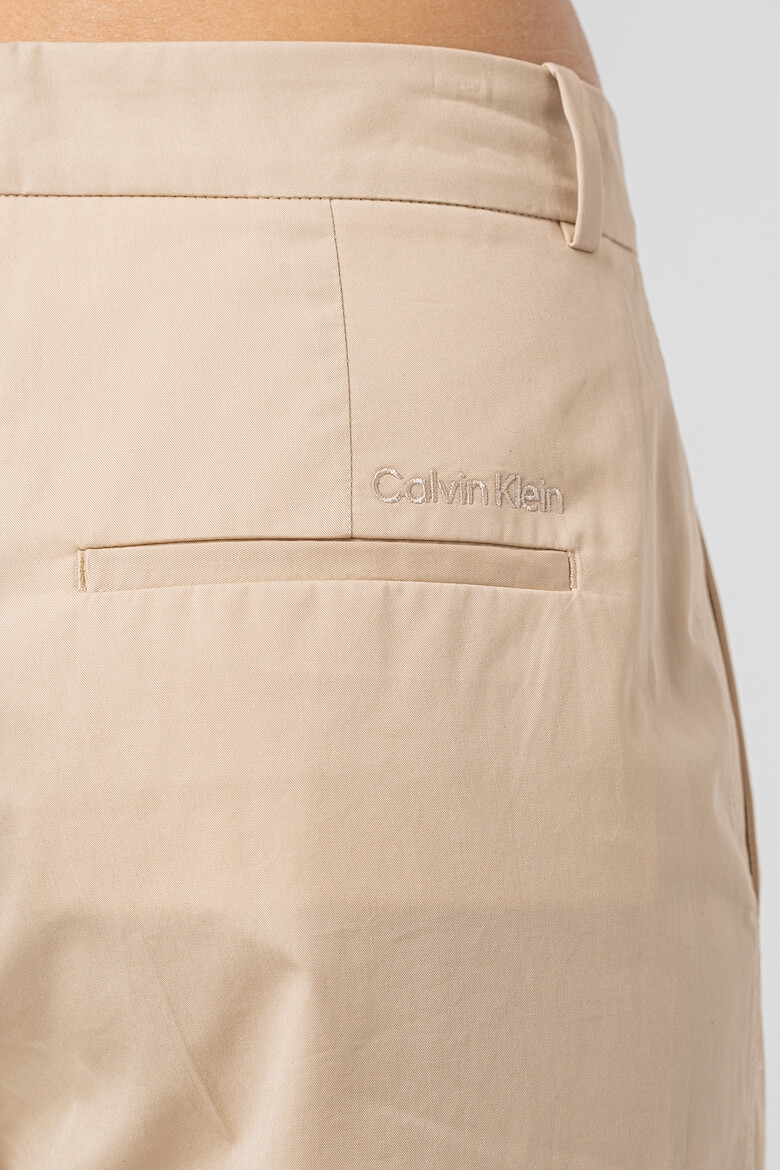 CALVIN KLEIN Pantaloni eleganti drepti cu talie medie - Pled.ro