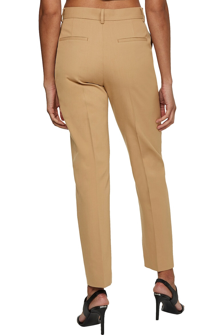 CALVIN KLEIN Pantaloni eleganti slim fit din amestec de lana cu slituri la glezne - Pled.ro