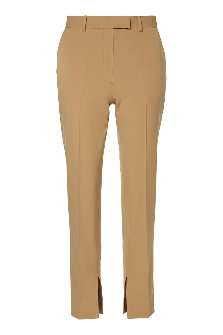 CALVIN KLEIN Pantaloni eleganti slim fit din amestec de lana cu slituri la glezne - Pled.ro