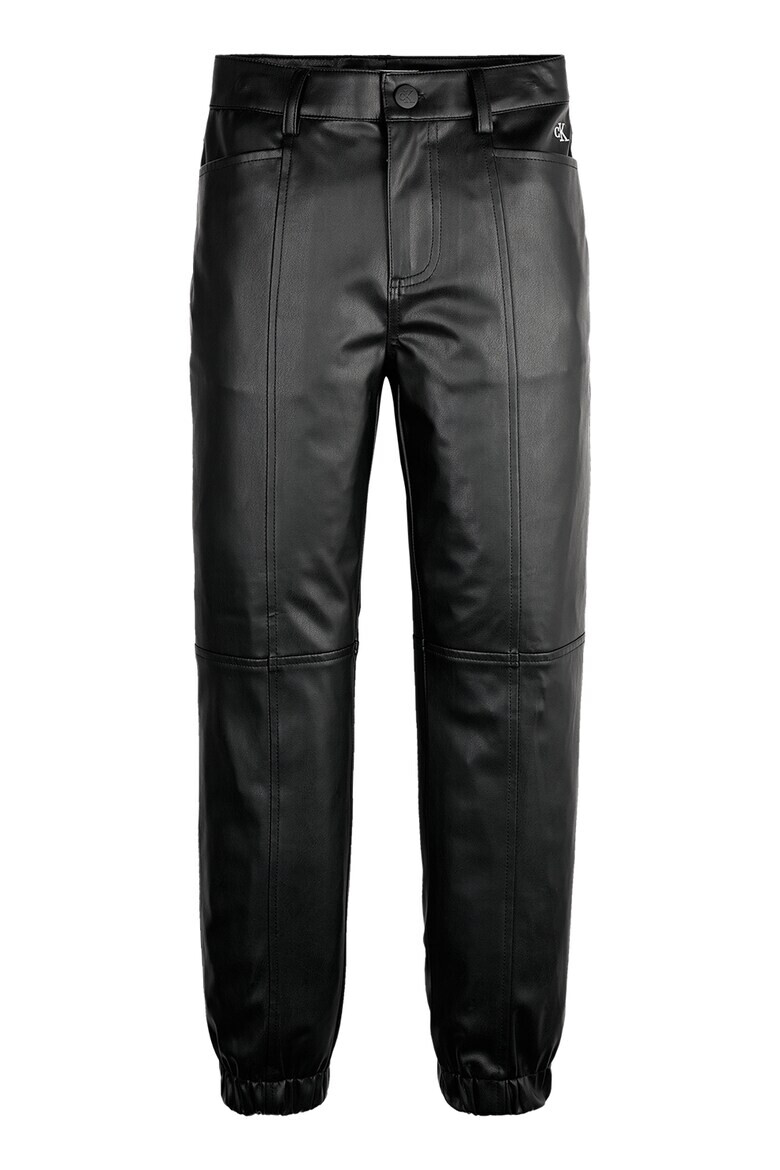 CALVIN KLEIN Pantaloni regular fit de piele ecologica - Pled.ro