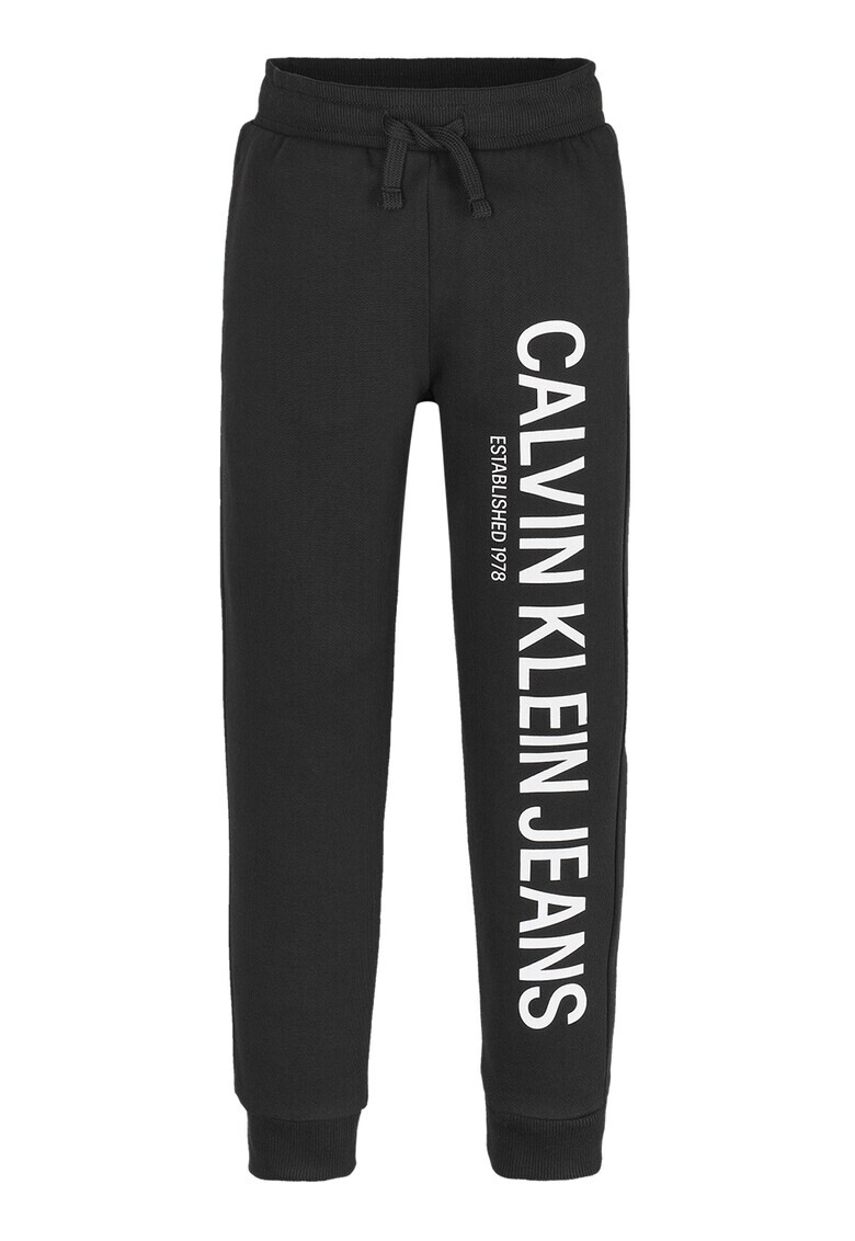 CALVIN KLEIN Pantaloni sport cu snur si imprimeu logo - Pled.ro