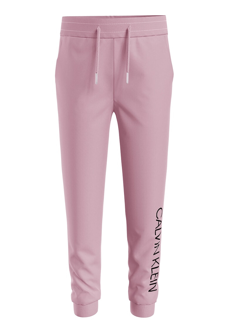 CALVIN KLEIN Pantaloni sport de bumbac cu imprimeu logo - Pled.ro