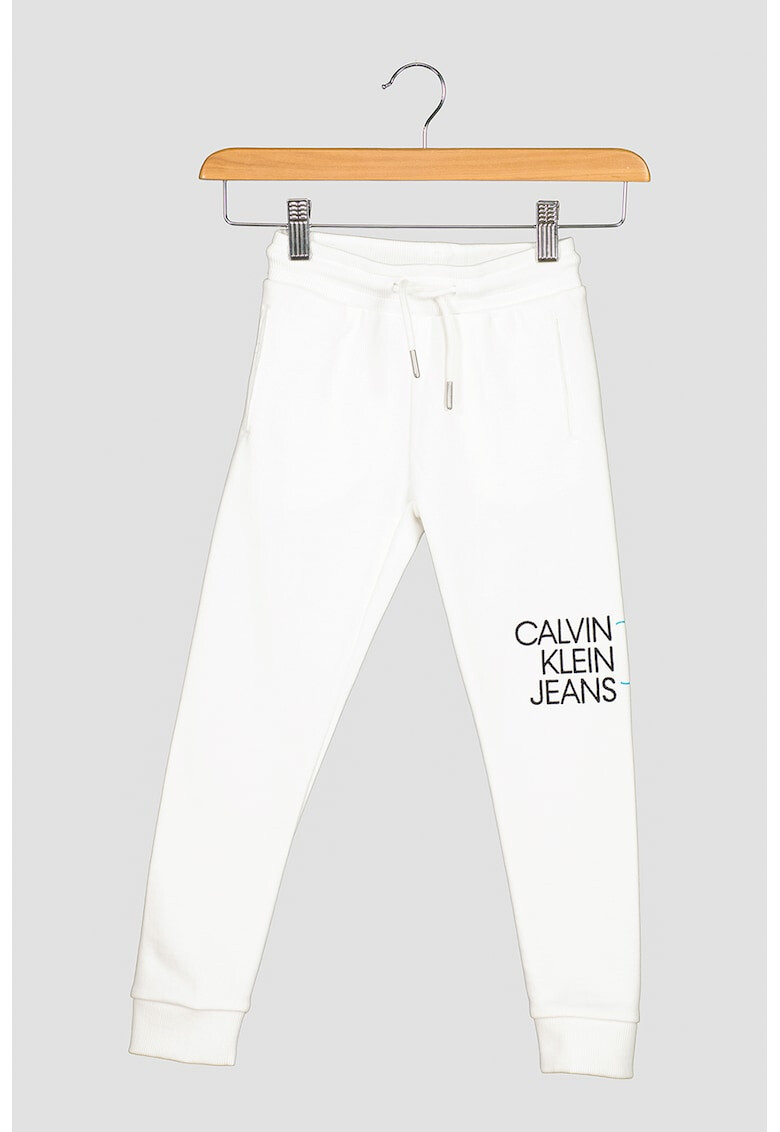 CALVIN KLEIN Pantaloni sport de bumbac organic cu imprimeu logo - Pled.ro