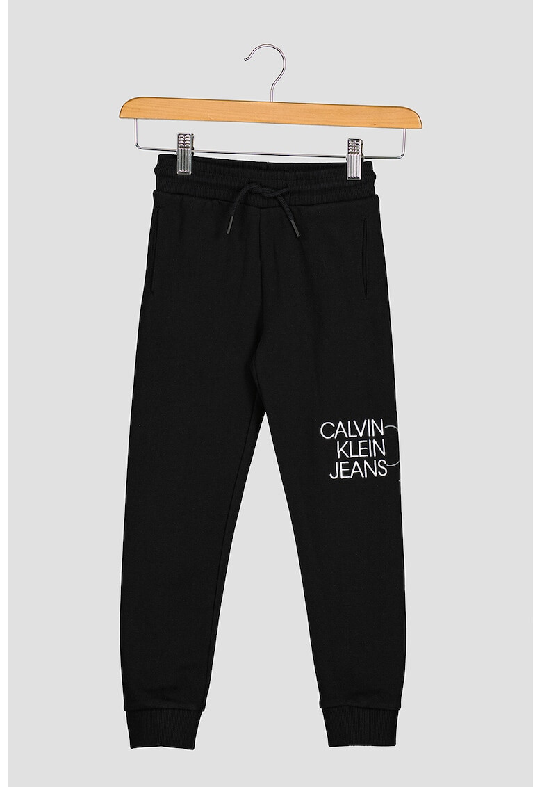 CALVIN KLEIN Pantaloni sport de bumbac organic cu imprimeu logo - Pled.ro