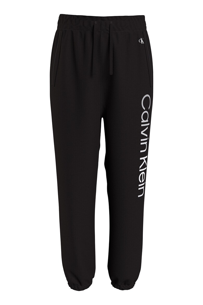 CALVIN KLEIN Pantaloni sport din amestec de bumbac cu imprimeu logo - Pled.ro