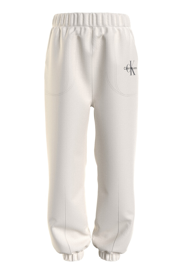 CALVIN KLEIN Pantaloni sport din amestec de bumbac organic cu detaliu logo - Pled.ro