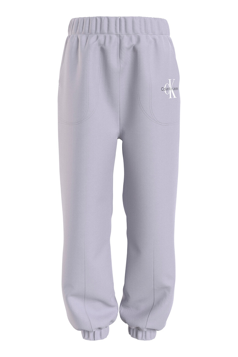 CALVIN KLEIN Pantaloni sport din amestec de bumbac organic cu detaliu logo - Pled.ro