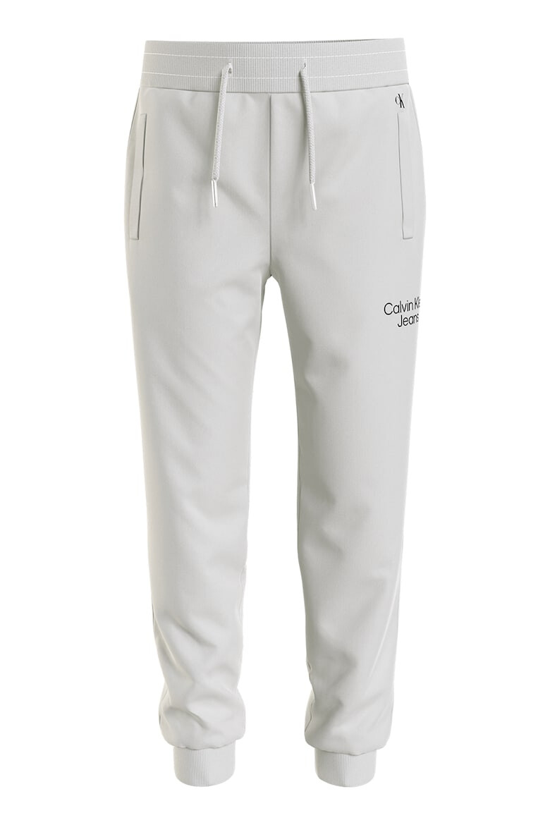 CALVIN KLEIN Pantaloni sport din amestec de bumbac organic cu logo - Pled.ro