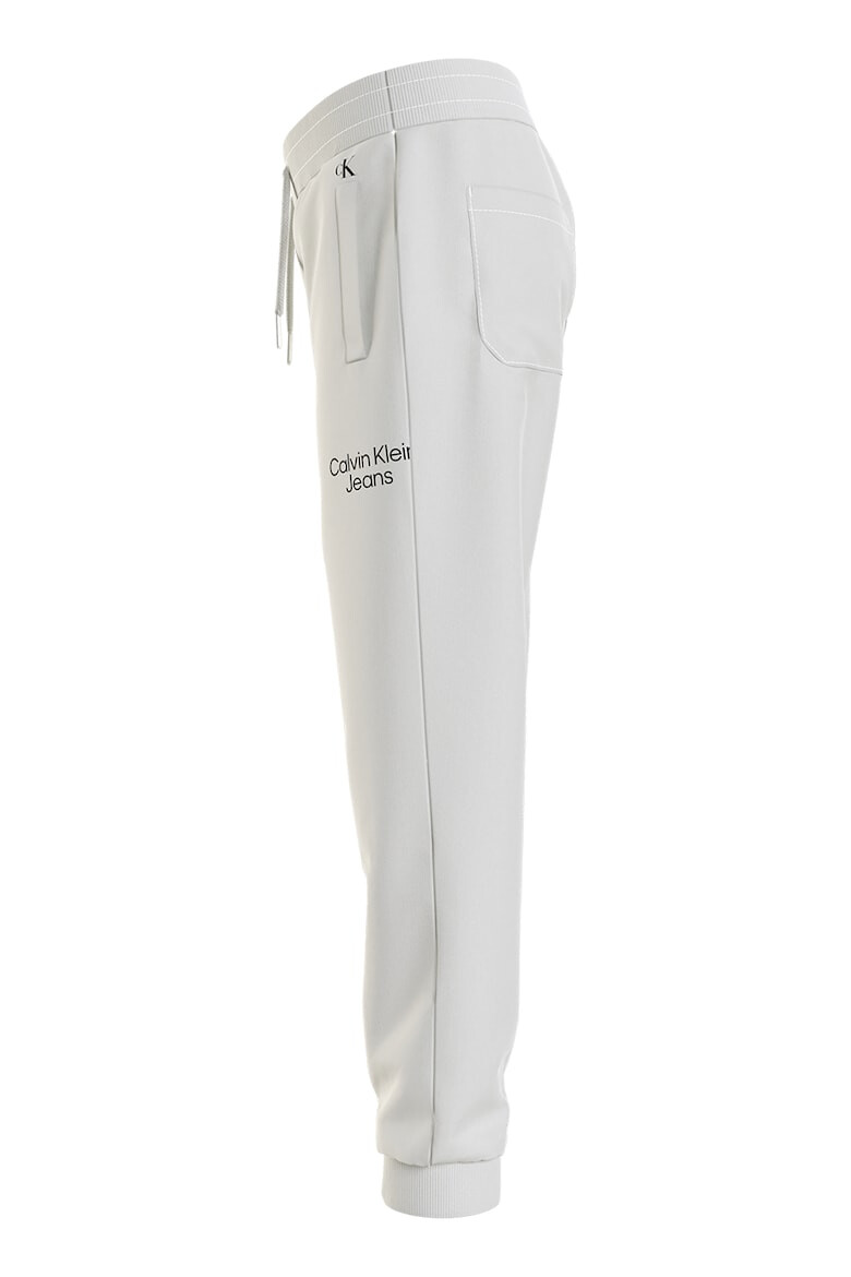 CALVIN KLEIN Pantaloni sport din amestec de bumbac organic cu logo - Pled.ro