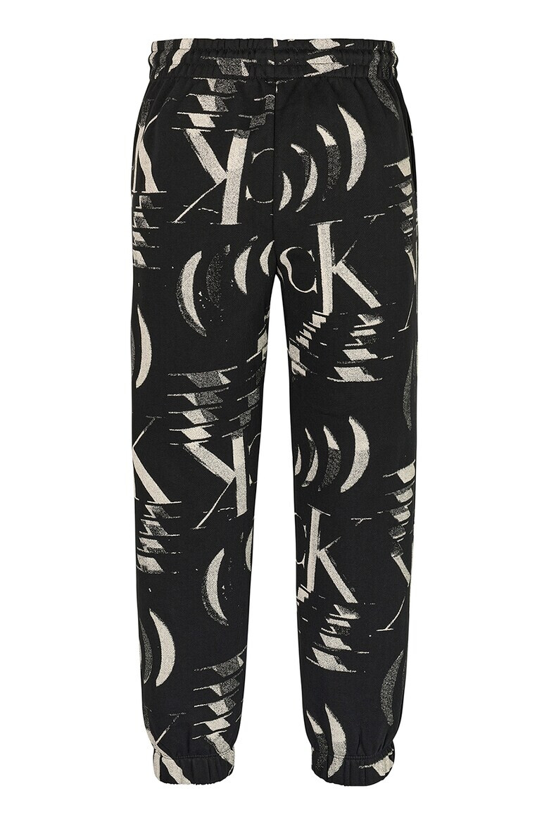 CALVIN KLEIN Pantaloni sport relaxed fit cu model - Pled.ro