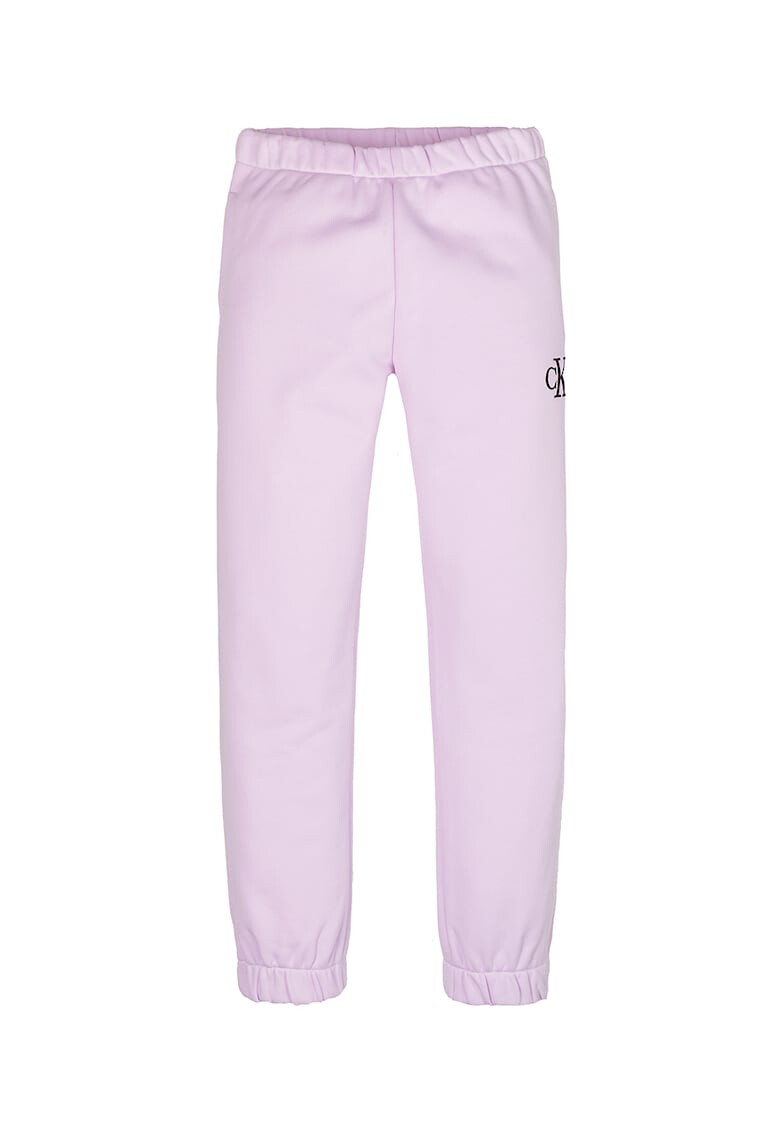 CALVIN KLEIN Pantaloni sport relaxed fit de bumbac organic cu imprimeu logo - Pled.ro