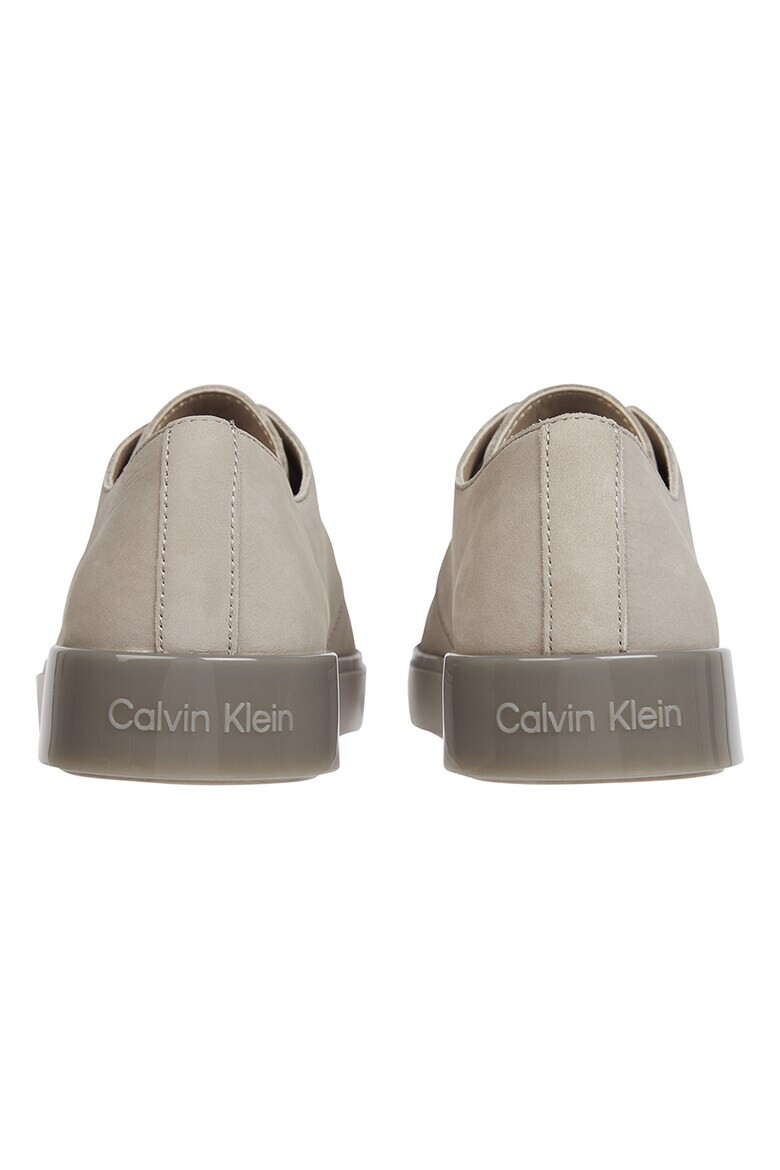 CALVIN KLEIN Pantofi de piele nabuc cu logo - Pled.ro