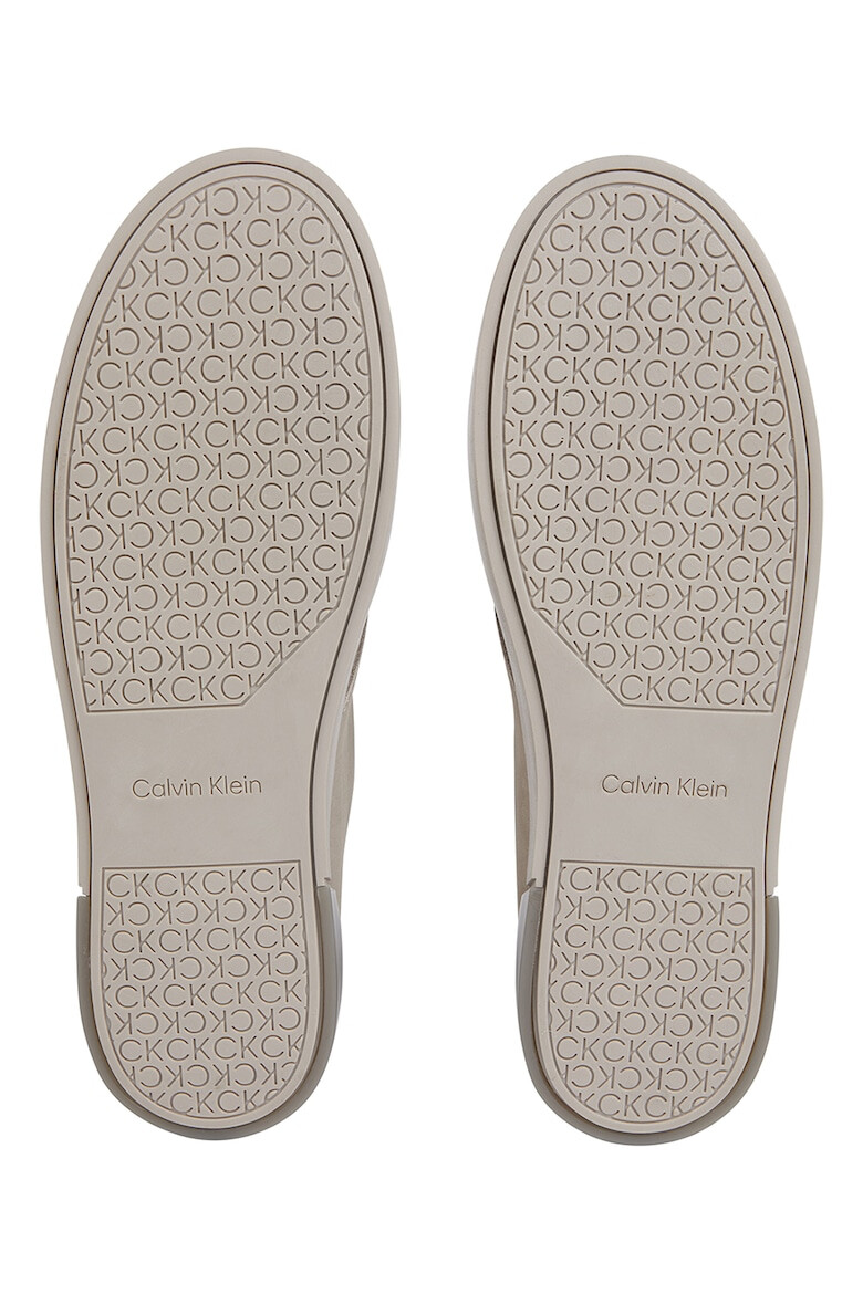 CALVIN KLEIN Pantofi de piele nabuc cu logo - Pled.ro