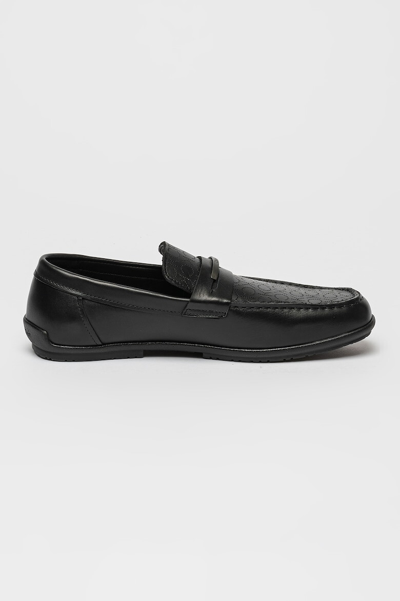 CALVIN KLEIN Pantofi loafer de piele cu logo perforat - Pled.ro