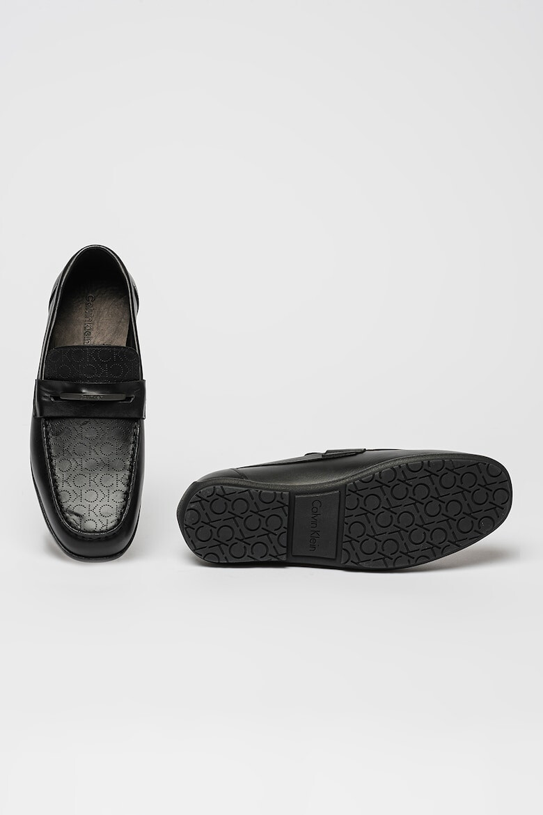 CALVIN KLEIN Pantofi loafer de piele cu logo perforat - Pled.ro