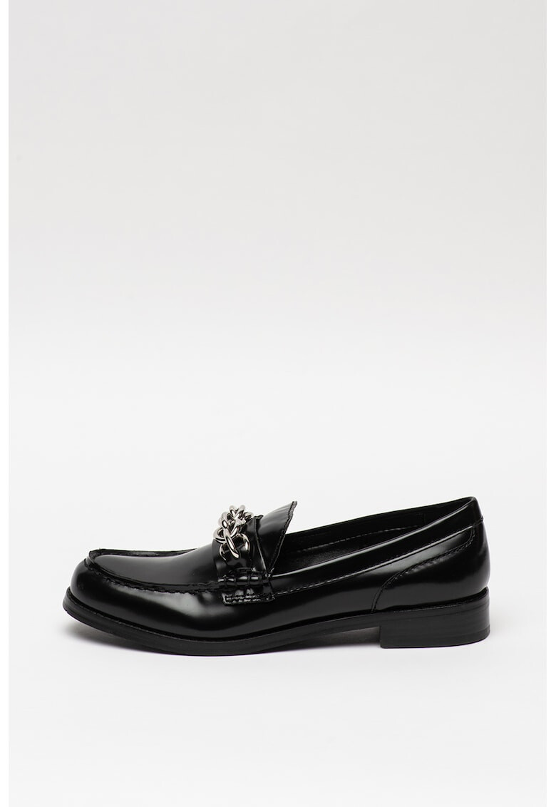 CALVIN KLEIN Pantofi loafer penny de piele cu lant decorativ Sirah - Pled.ro