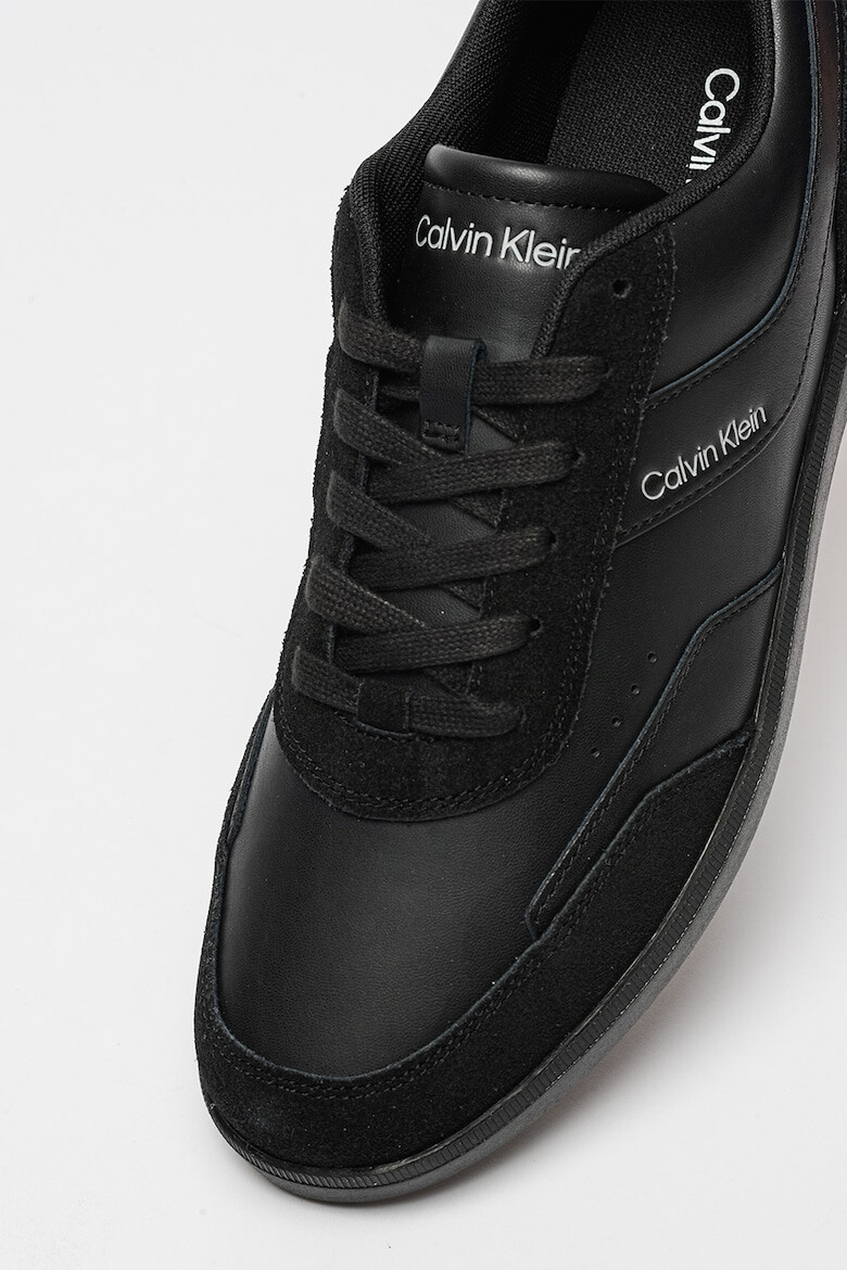 CALVIN KLEIN Pantofi sport cu insertii de piele intoarsa - Pled.ro