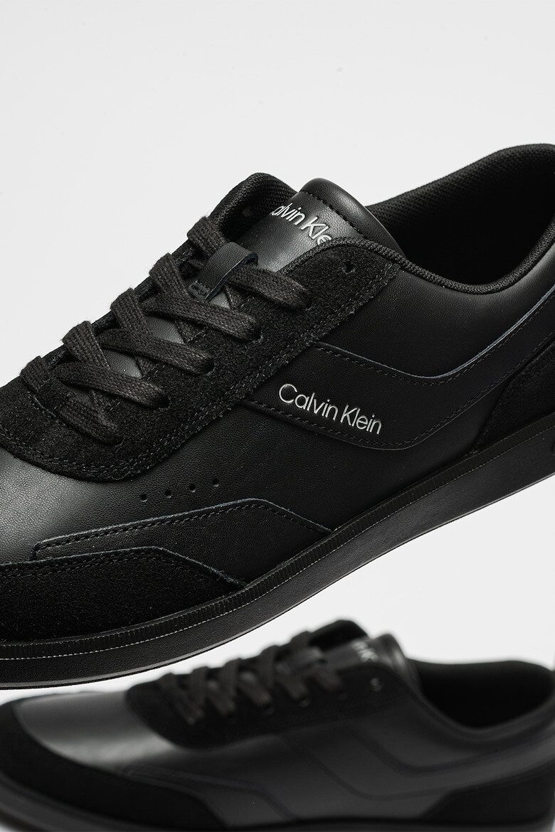 CALVIN KLEIN Pantofi sport cu insertii de piele intoarsa - Pled.ro