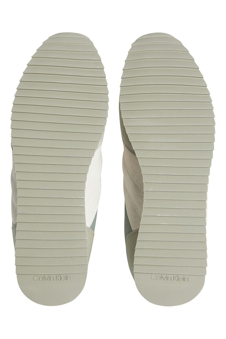 CALVIN KLEIN Pantofi sport cu insertii de piele si piele intoarsa - Pled.ro