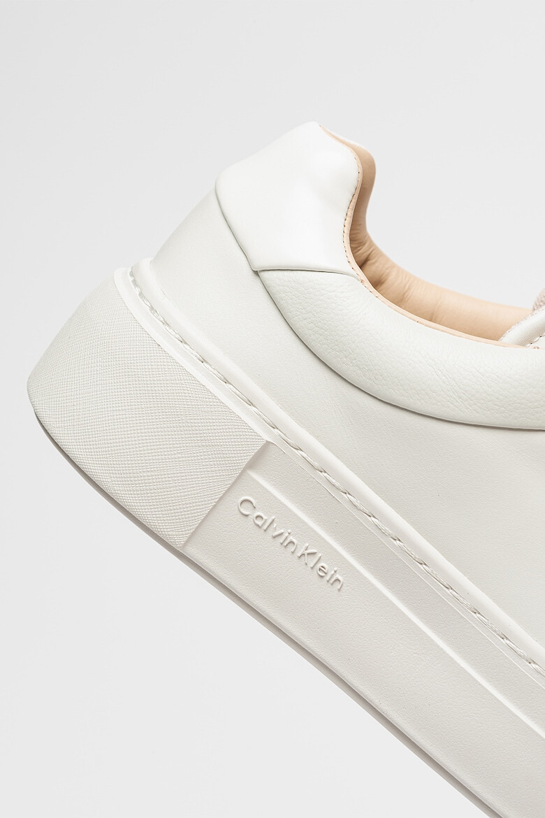 CALVIN KLEIN Pantofi sport flatform de piele - Pled.ro