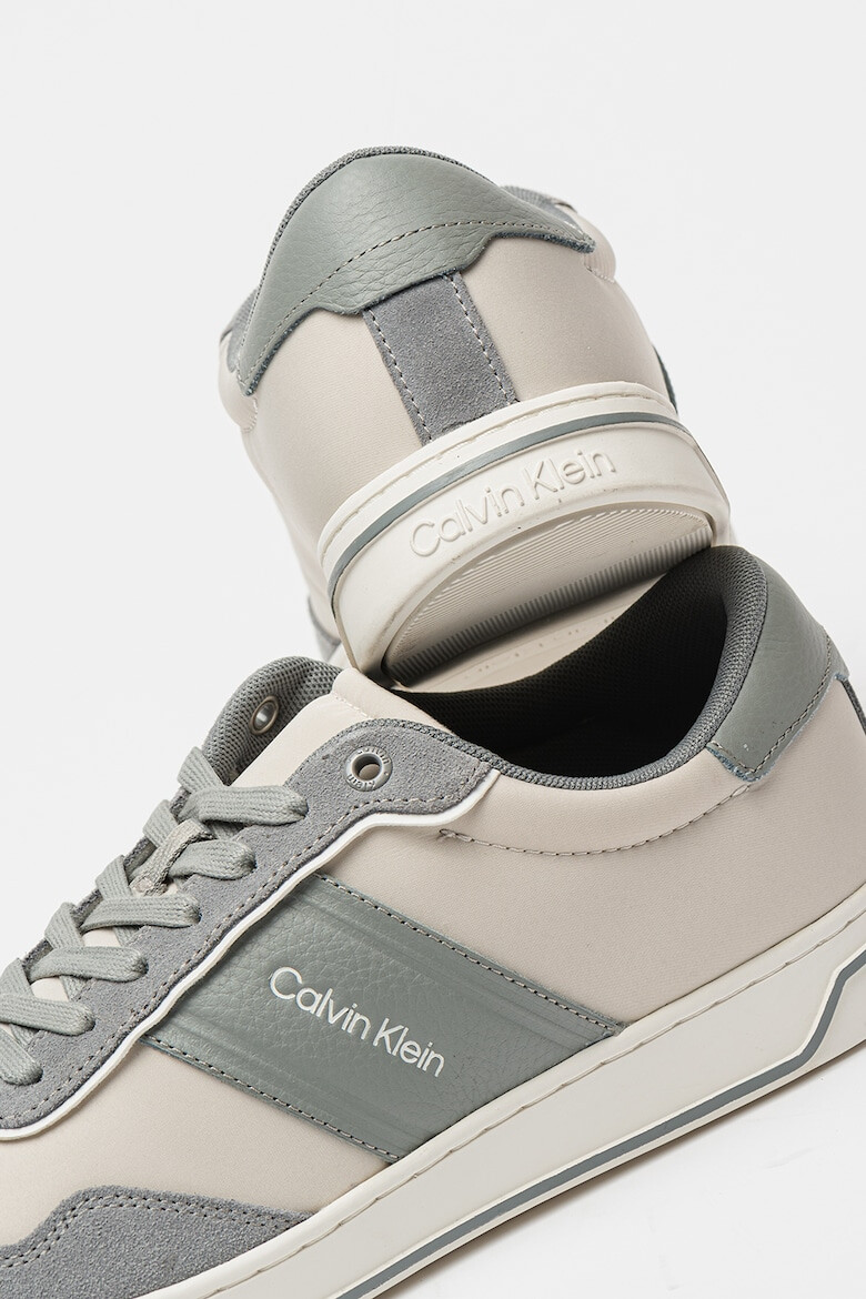 CALVIN KLEIN Pantofi sport low-cut cu detalii de piele intoarsa - Pled.ro