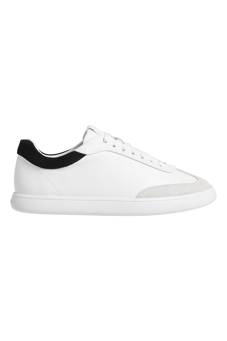 CALVIN KLEIN Pantofi sport low-cut din piele cu insertii de piele intoarsa - Pled.ro